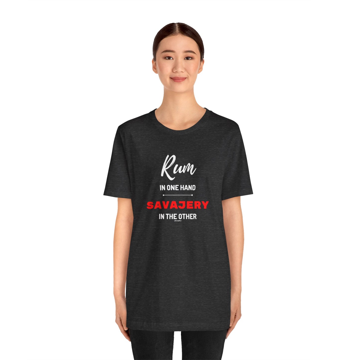 Savaje Rum 'Rum in One Hand, Savajery in the Other' T-Shirt