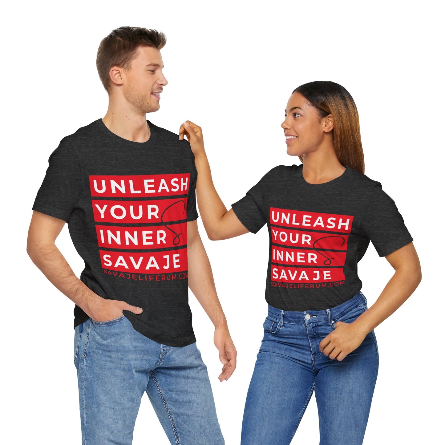 Unleash Your Inner Savage - Unisex Jersey Short Sleeve Tee