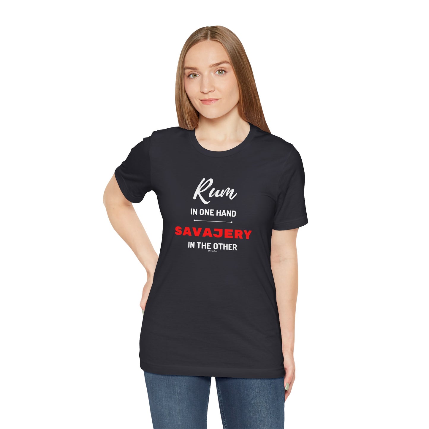 Savaje Rum 'Rum in One Hand, Savajery in the Other' T-Shirt