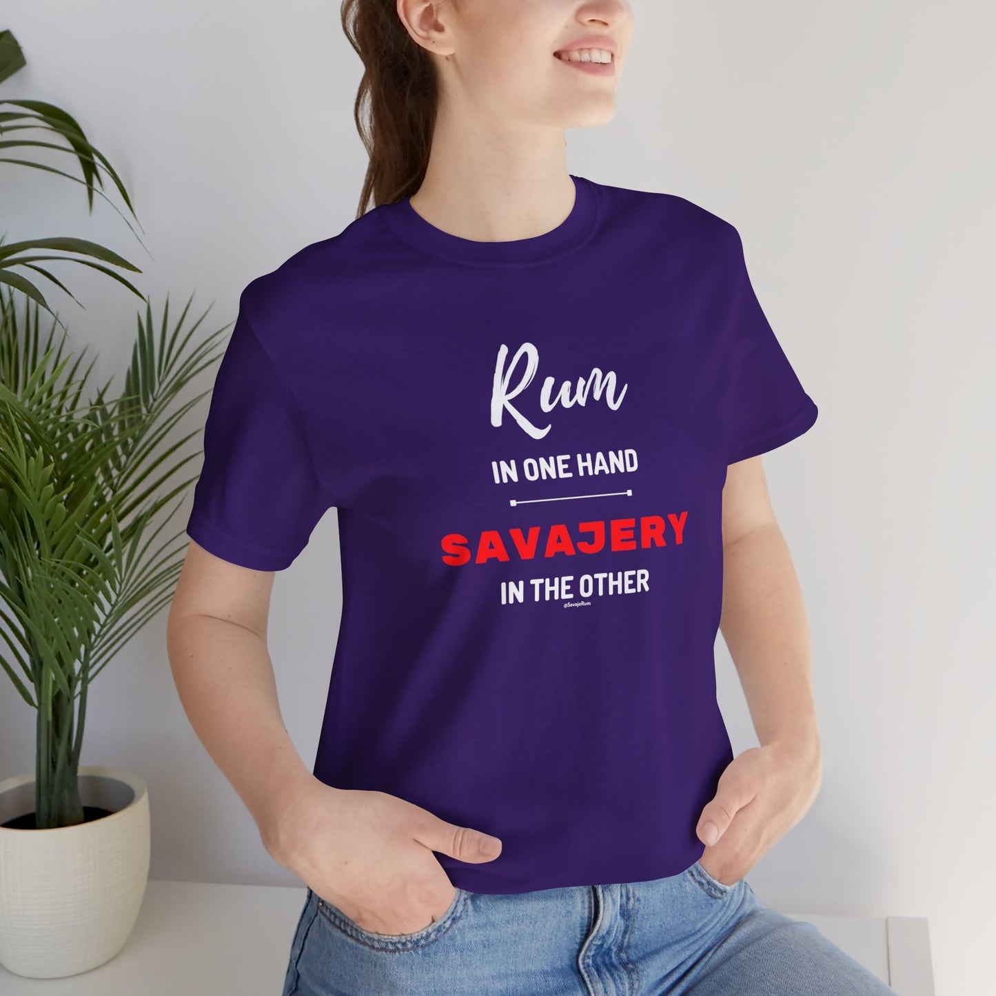 Savaje Rum 'Rum in One Hand, Savajery in the Other' T-Shirt