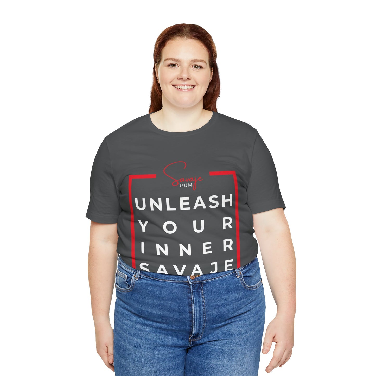 Unleash Your Inner Savage w/ Logo -  Unisex Jersey Short Sleeve Tee