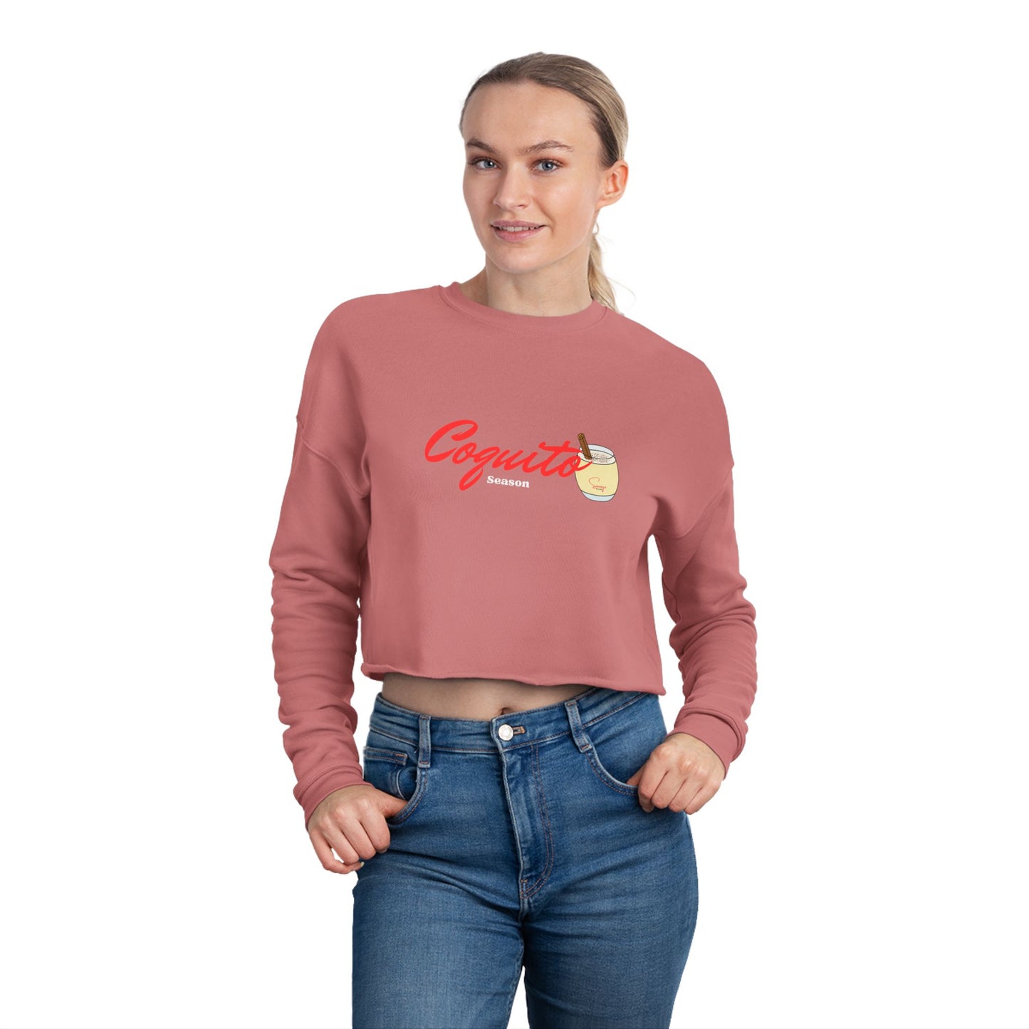 Coquito Season - Women's Cropped Sweatshirt