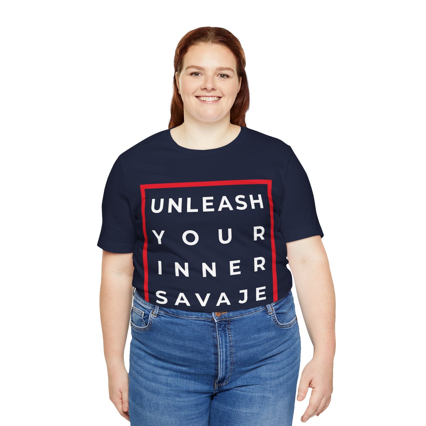 Unleash Your Inner Savage - Unisex Jersey Short Sleeve Tee