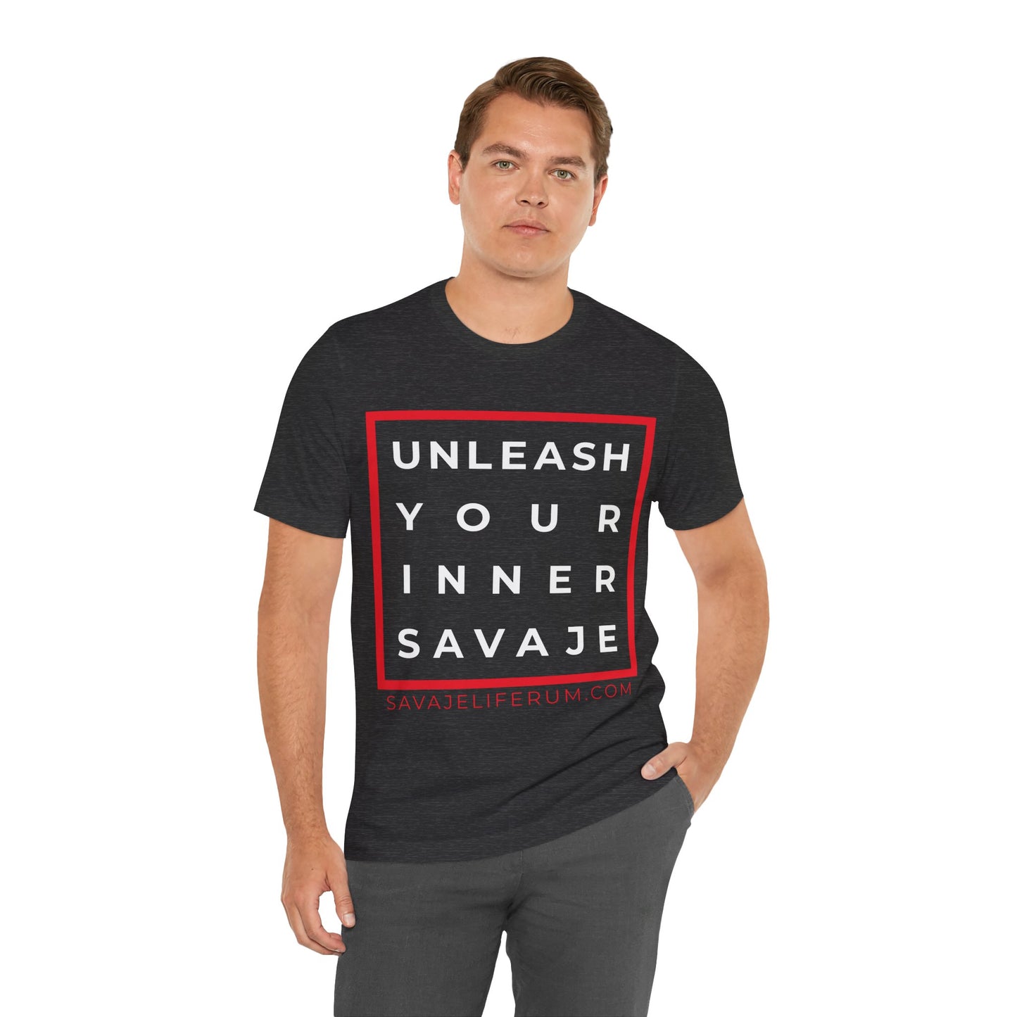 Unleash Your Inner Savage - Unisex Jersey Short Sleeve Tee