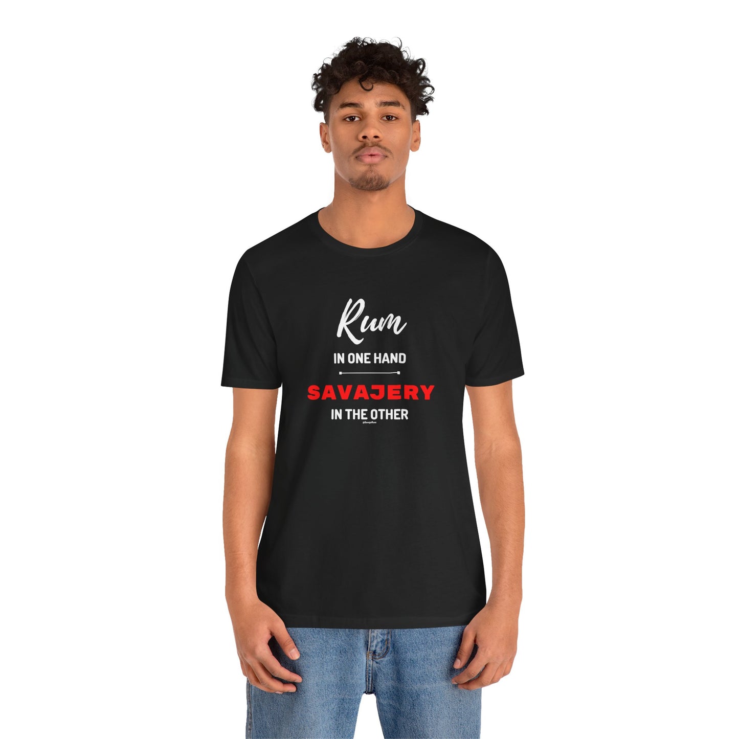 Savaje Rum 'Rum in One Hand, Savajery in the Other' T-Shirt