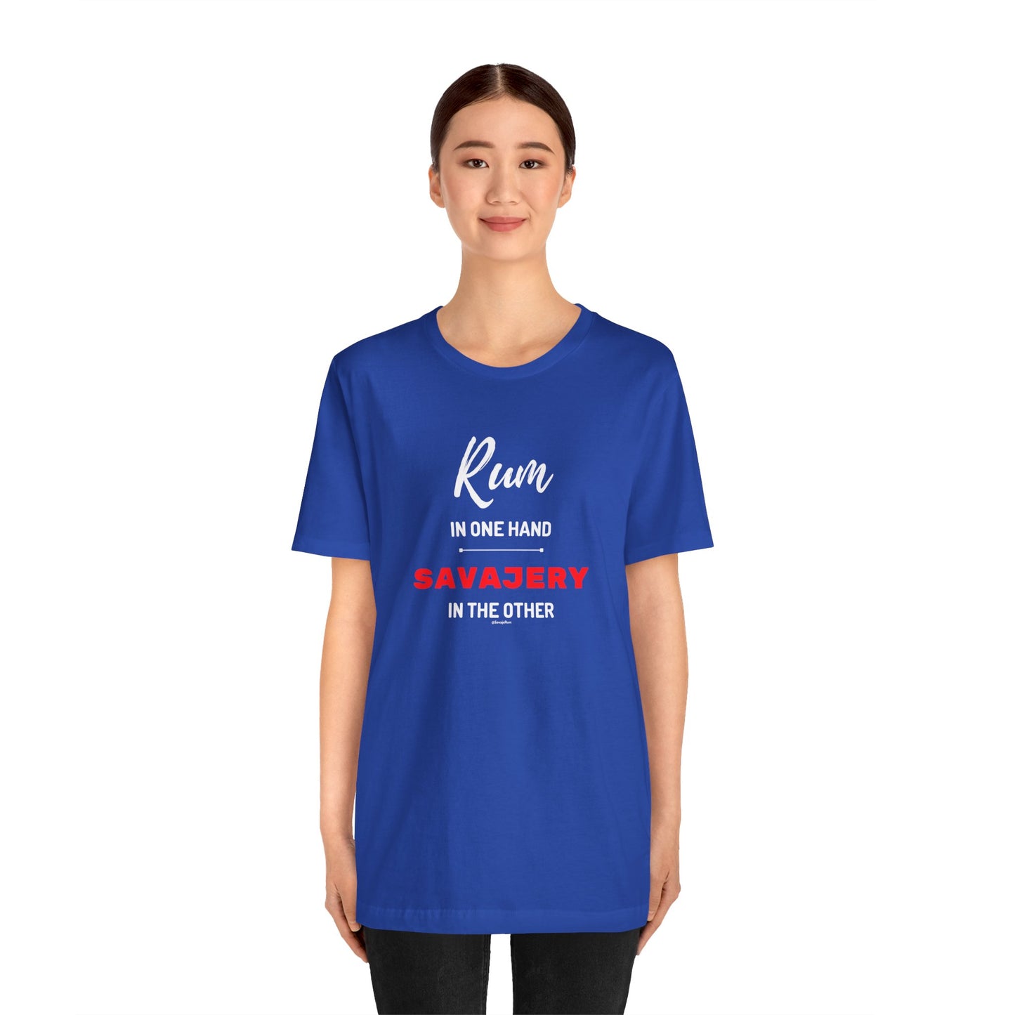 Savaje Rum 'Rum in One Hand, Savajery in the Other' T-Shirt