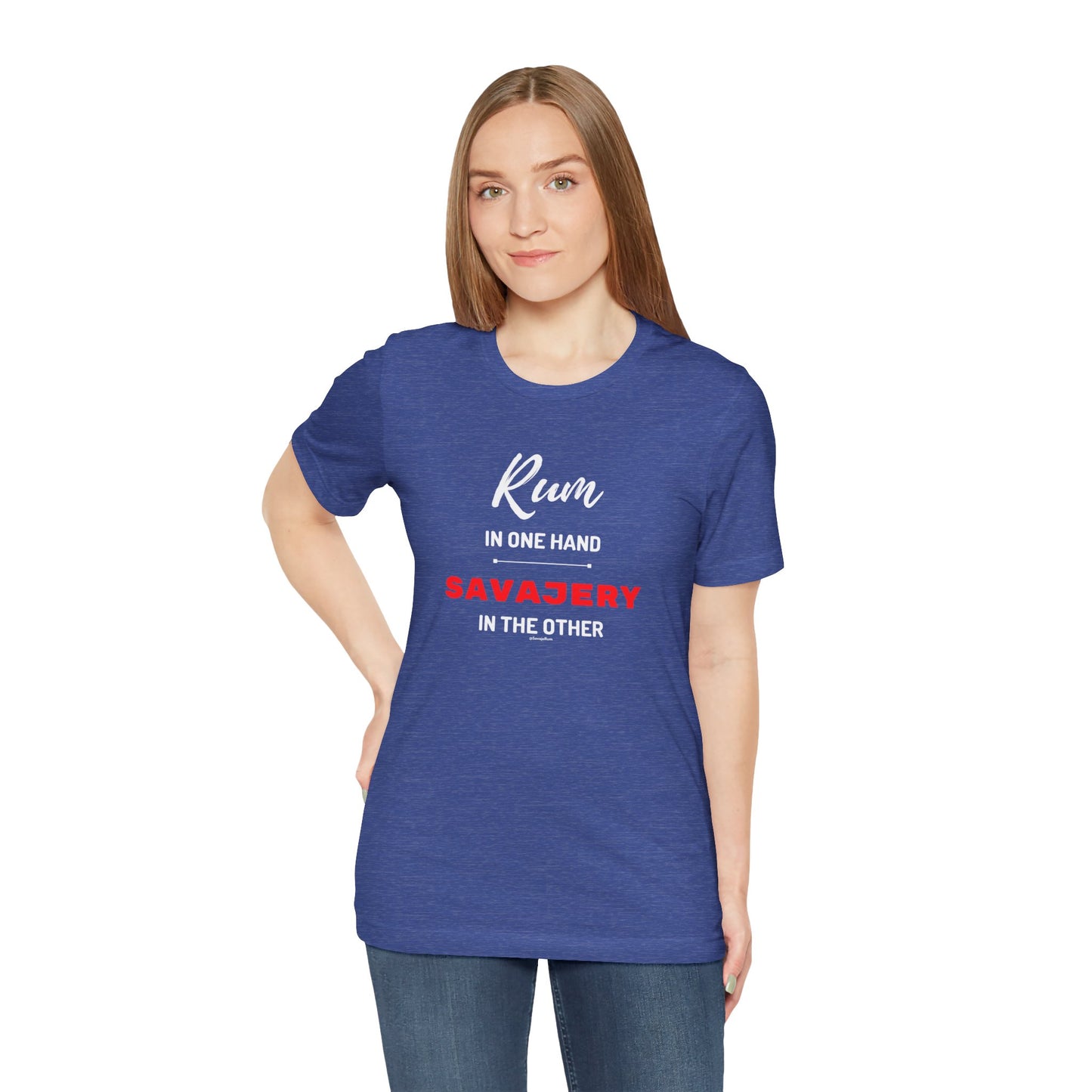 Savaje Rum 'Rum in One Hand, Savajery in the Other' T-Shirt