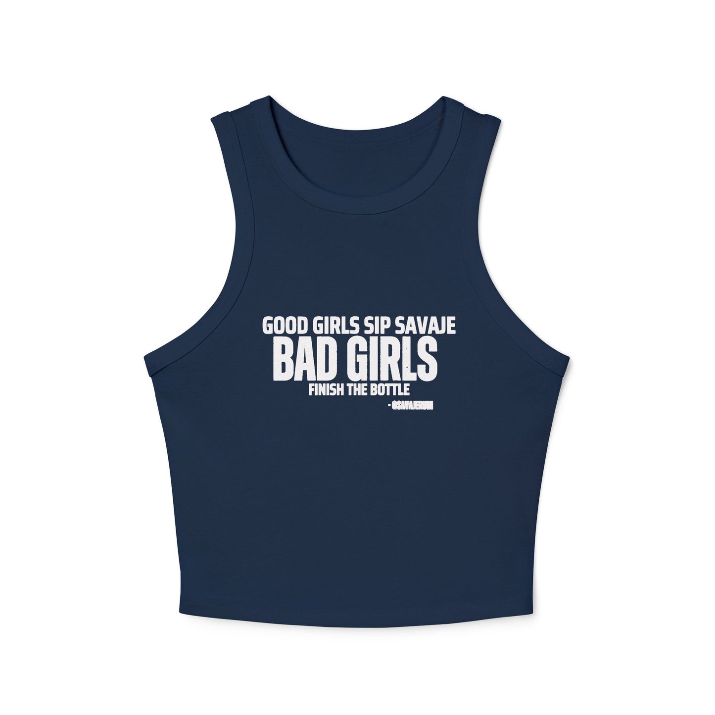 Good Girls Sip - Women's Micro Rib Racer Tank Top