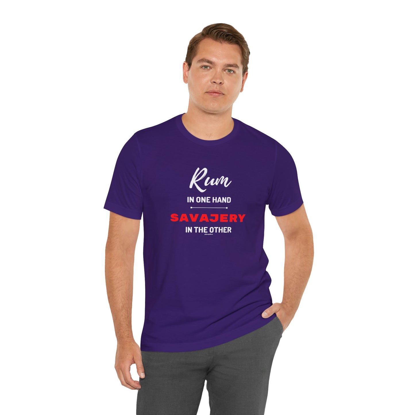 Savaje Rum 'Rum in One Hand, Savajery in the Other' T-Shirt