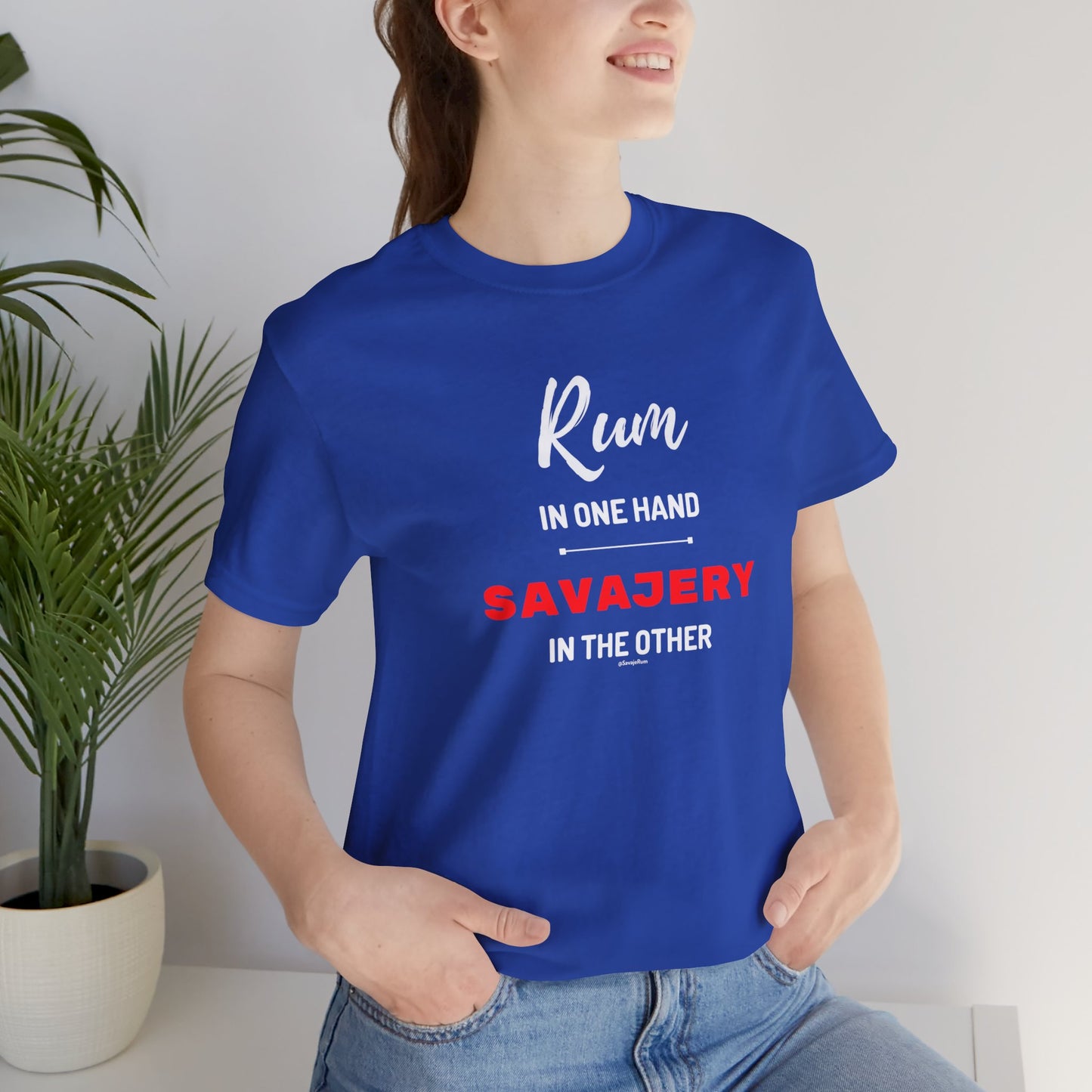 Savaje Rum 'Rum in One Hand, Savajery in the Other' T-Shirt