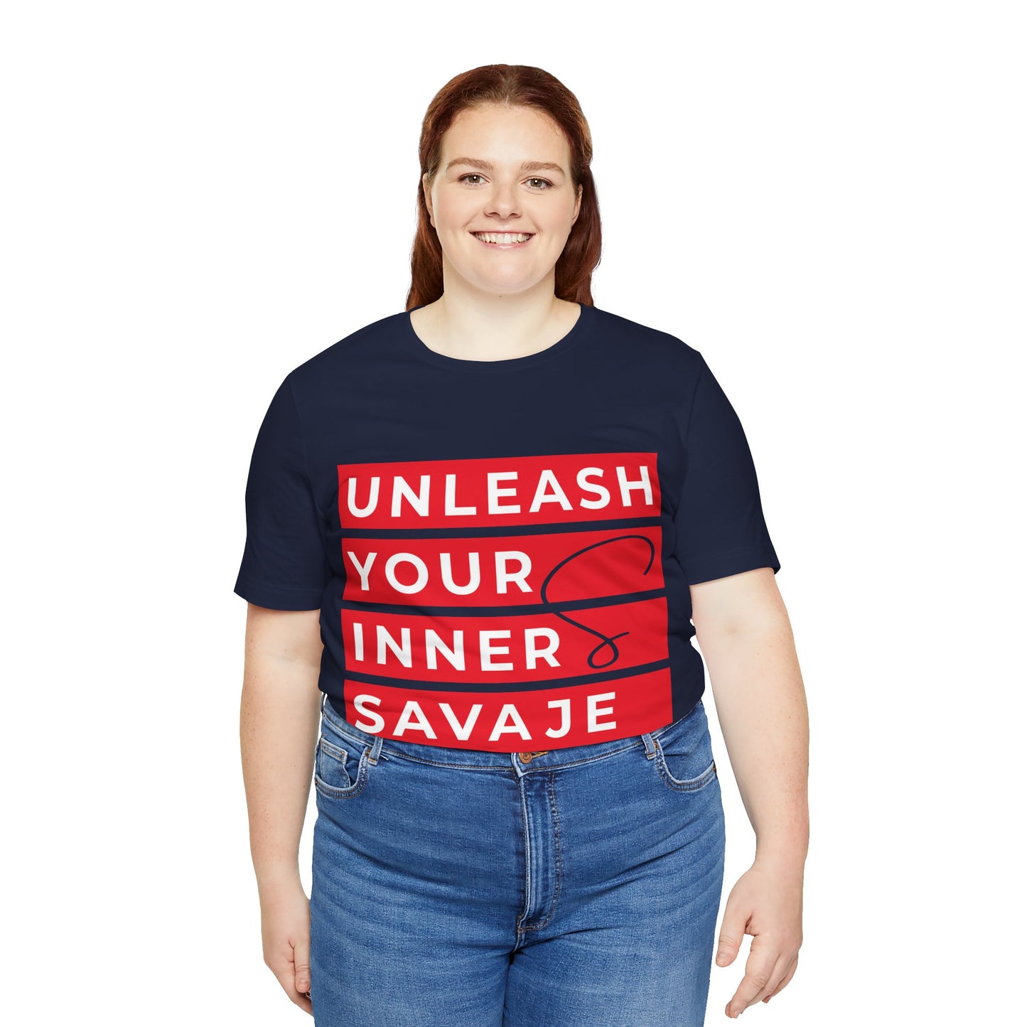 Unleash Your Inner Savage - Unisex Jersey Short Sleeve Tee