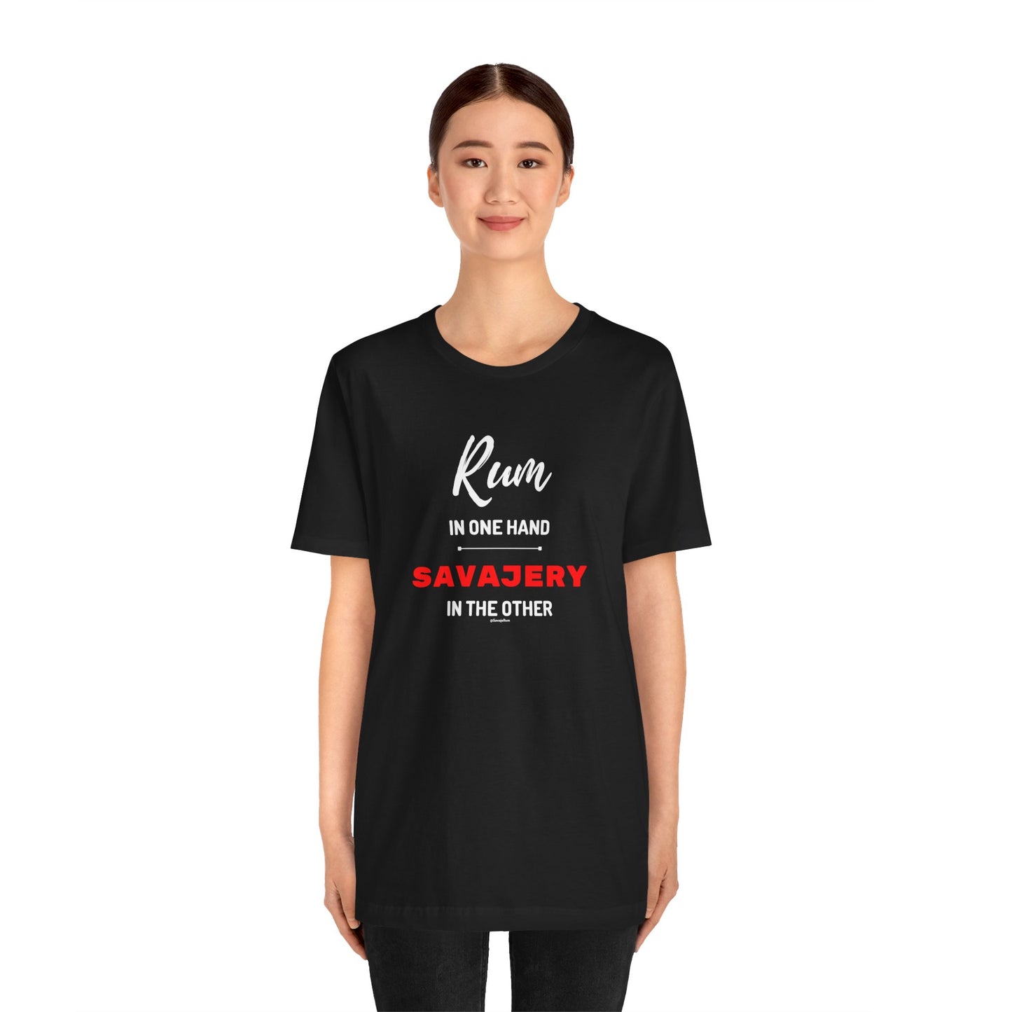 Savaje Rum 'Rum in One Hand, Savajery in the Other' T-Shirt