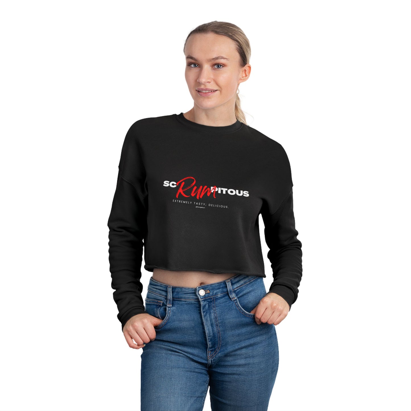 ScRUMptious - Women's Cropped Sweatshirt