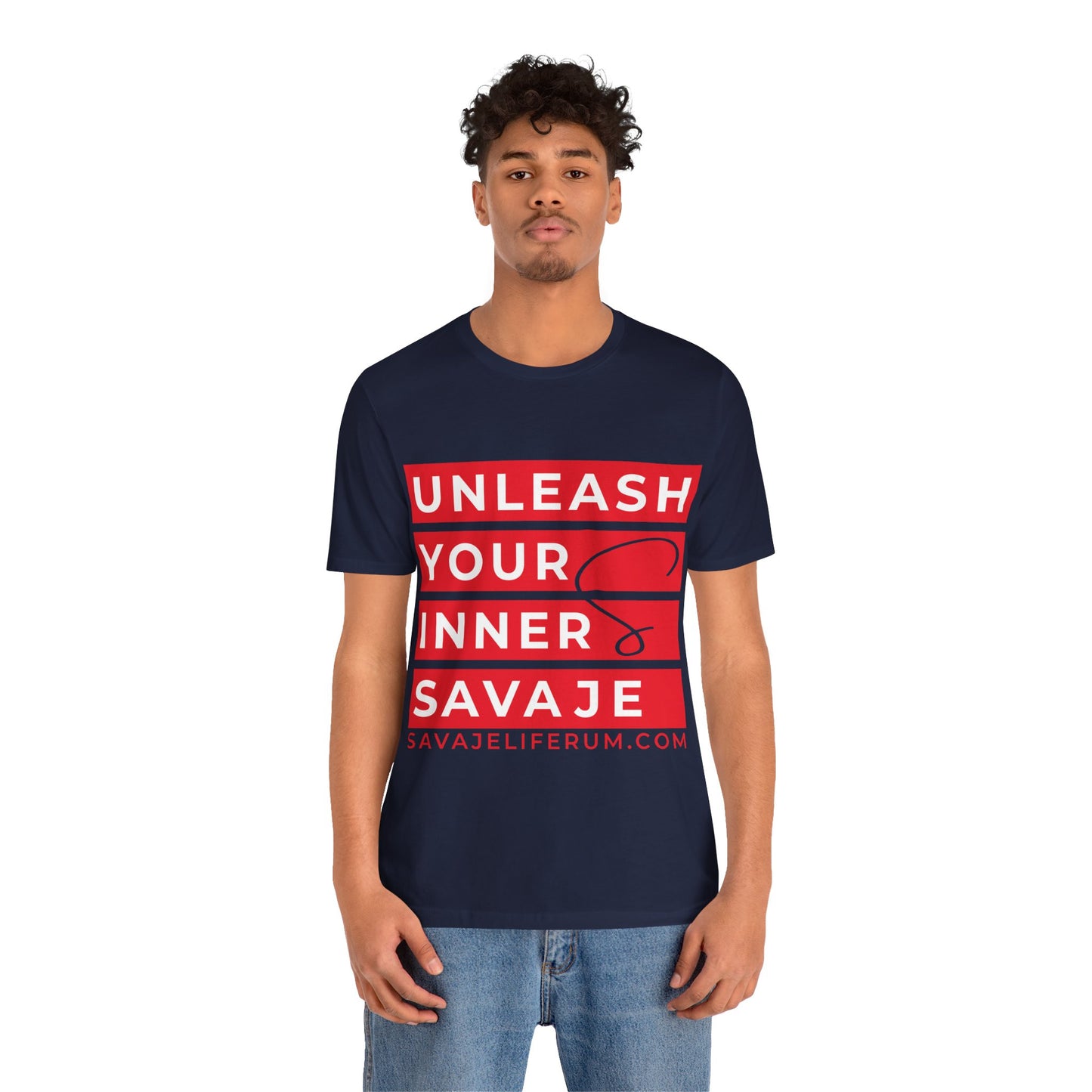 Unleash Your Inner Savage - Unisex Jersey Short Sleeve Tee