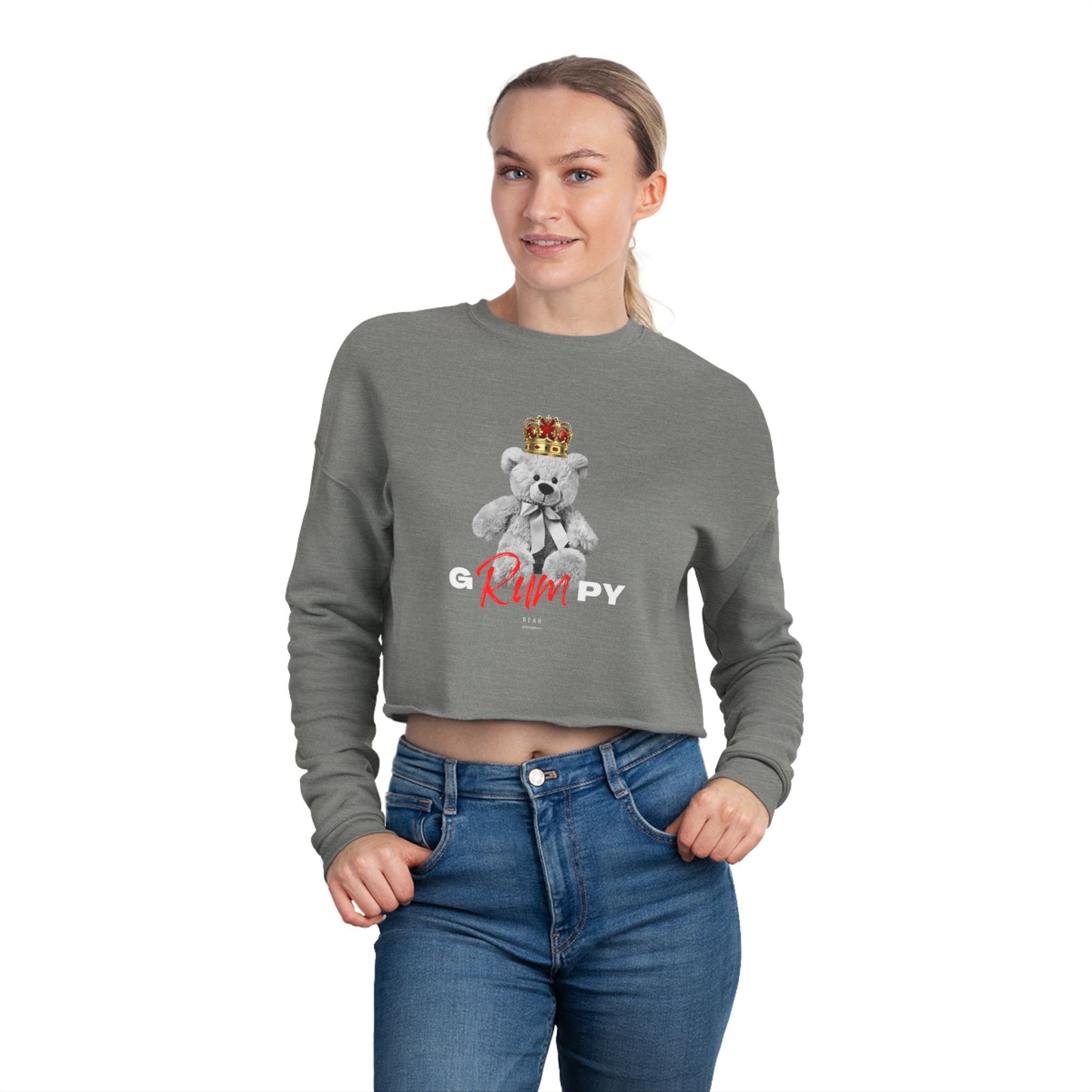 gRUMpy Bear - Women's Cropped Sweatshirt