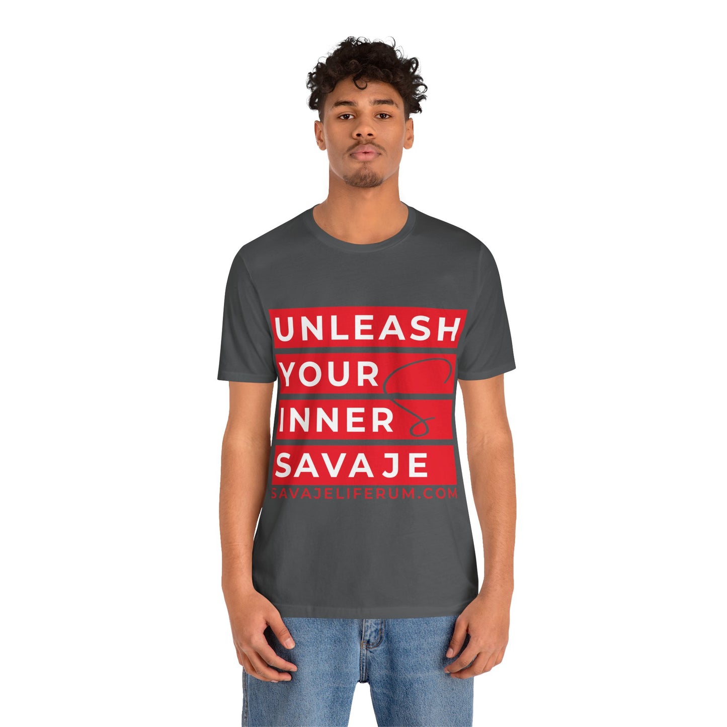 Unleash Your Inner Savage - Unisex Jersey Short Sleeve Tee