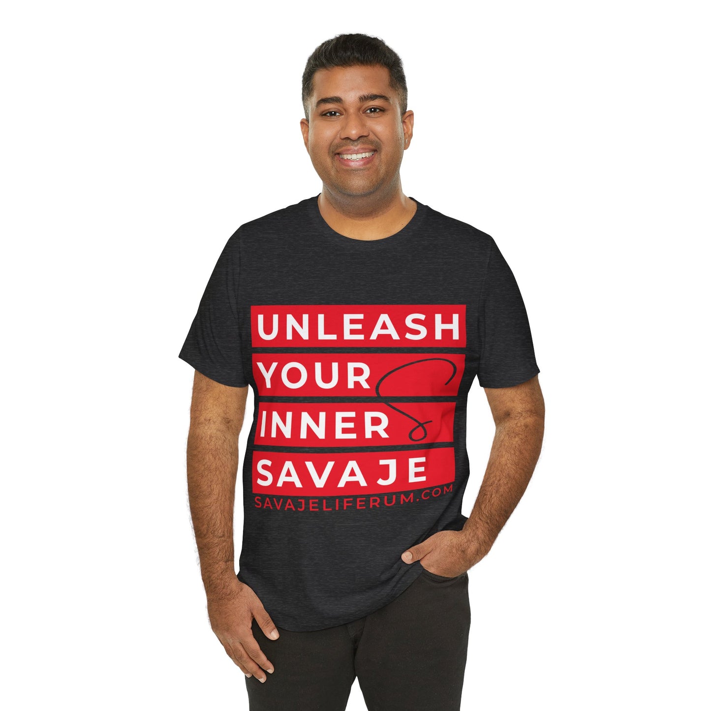 Unleash Your Inner Savage - Unisex Jersey Short Sleeve Tee