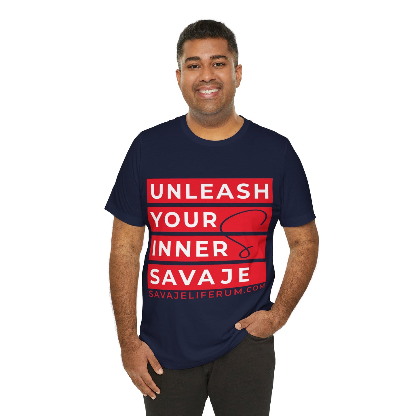 Unleash Your Inner Savage - Unisex Jersey Short Sleeve Tee