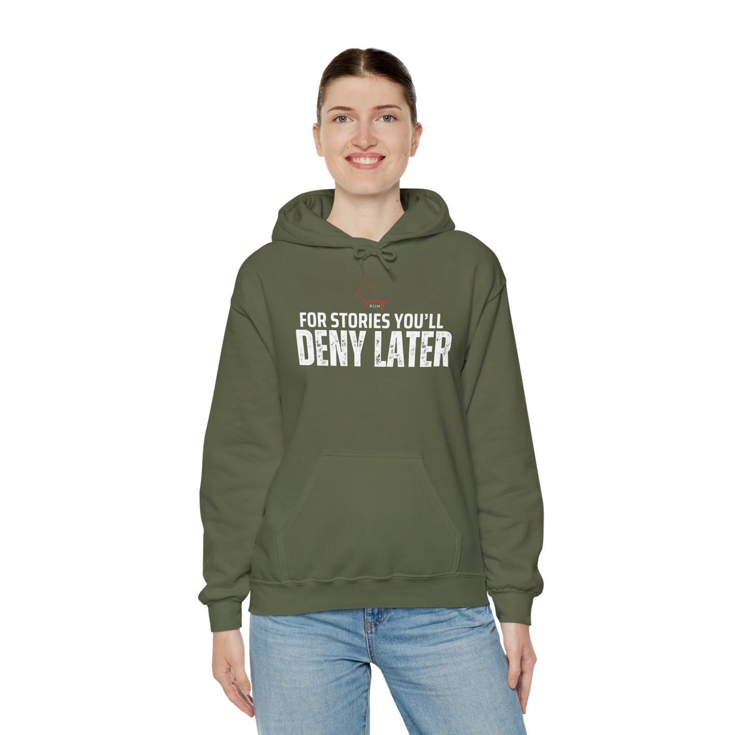 For Stories You'll Deny Later - Unisex Heavy Blend™ Hooded Sweatshirt