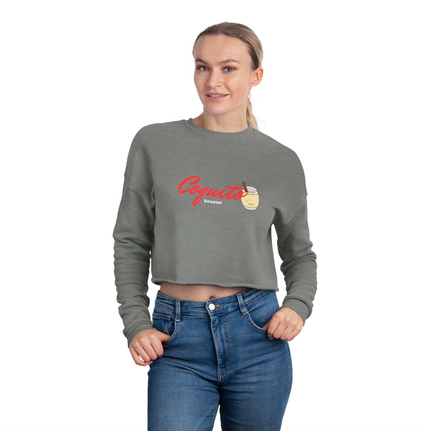 Coquito Season - Women's Cropped Sweatshirt