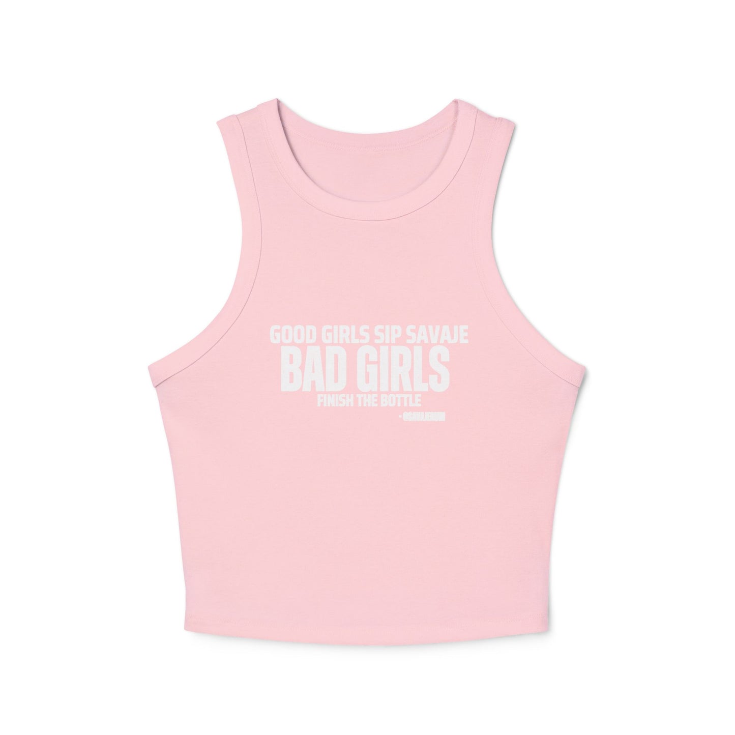 Good Girls Sip - Women's Micro Rib Racer Tank Top