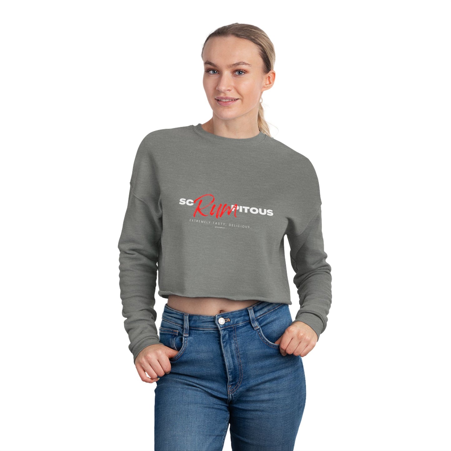 ScRUMptious - Women's Cropped Sweatshirt