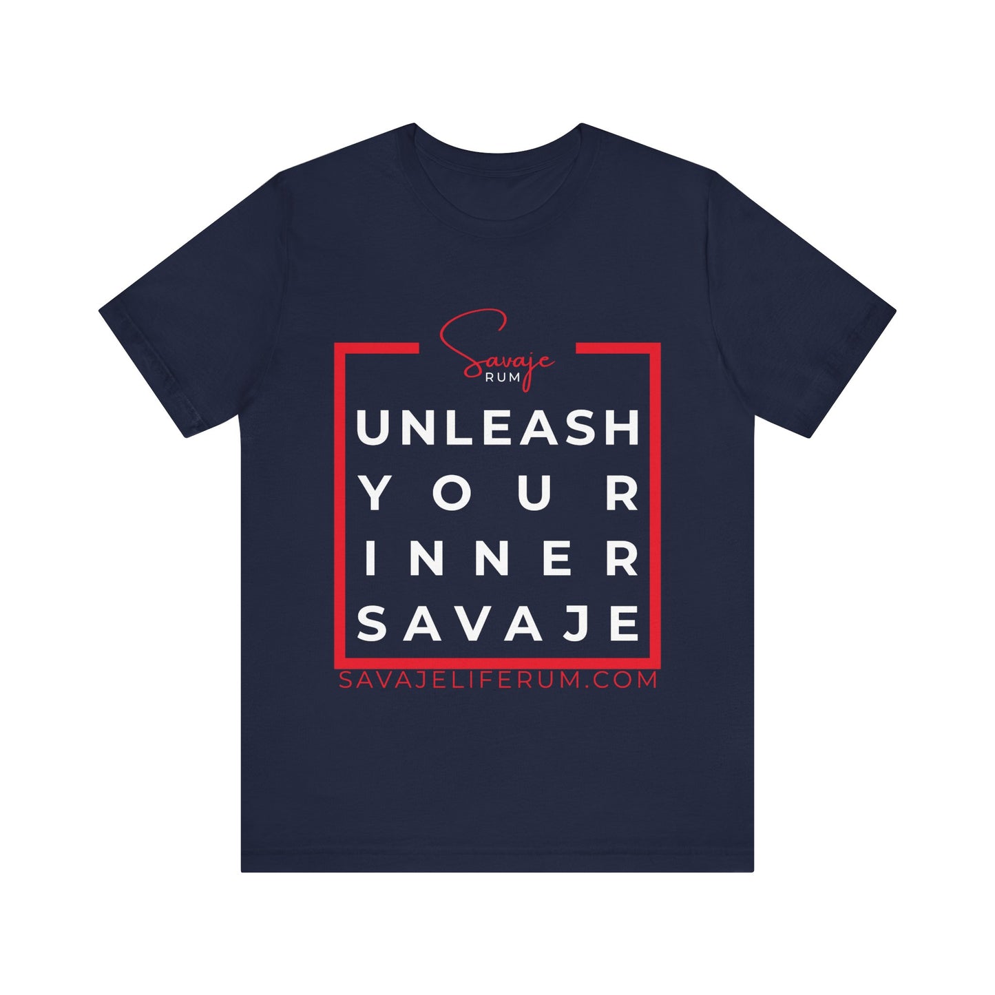 Unleash Your Inner Savage w/ Logo -  Unisex Jersey Short Sleeve Tee