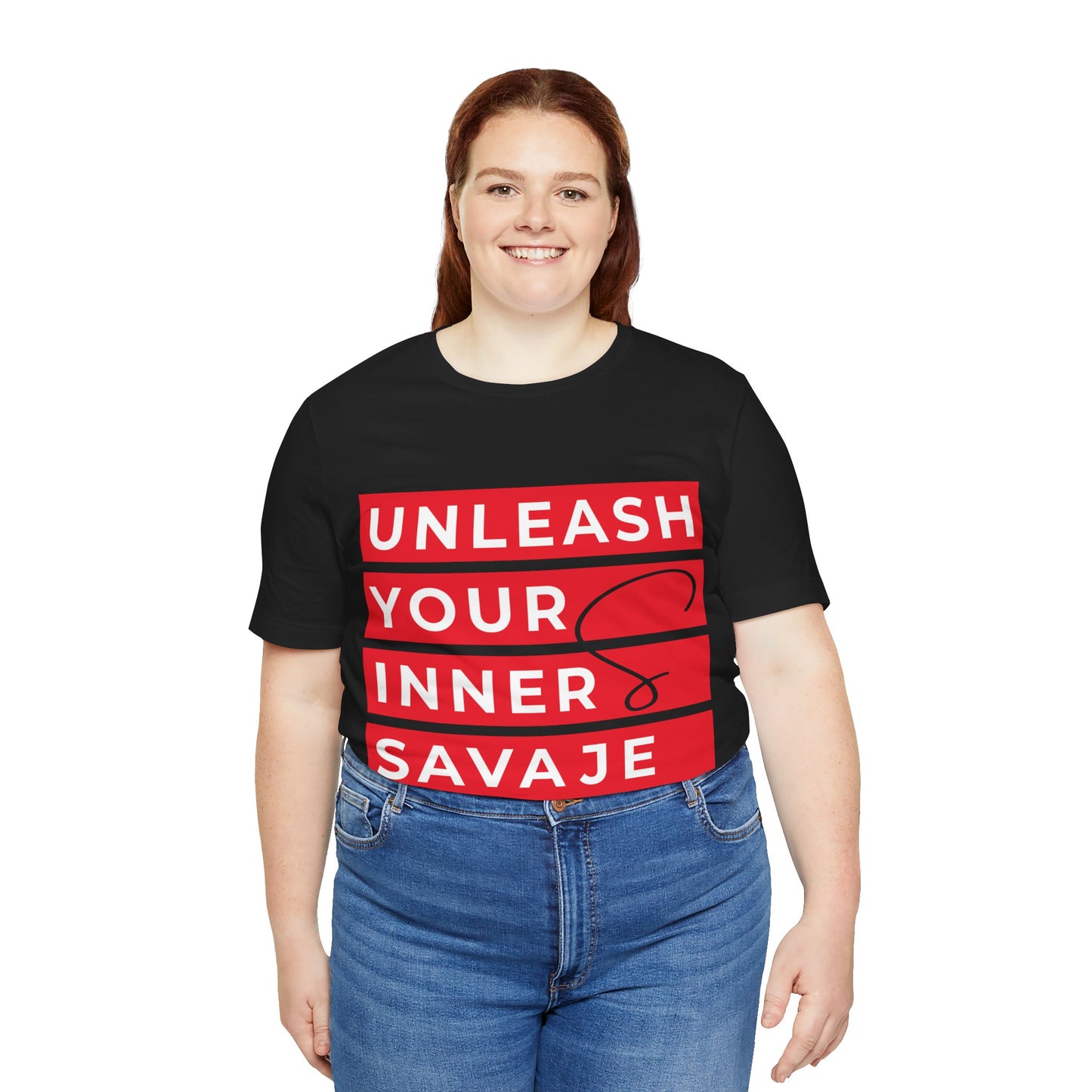 Unleash Your Inner Savage - Unisex Jersey Short Sleeve Tee