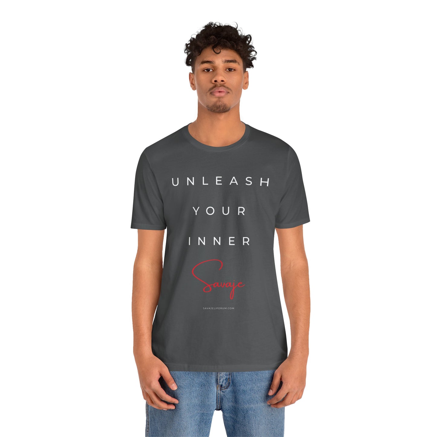 Unleash Your Inner Savage - Unisex Jersey Short Sleeve Tee