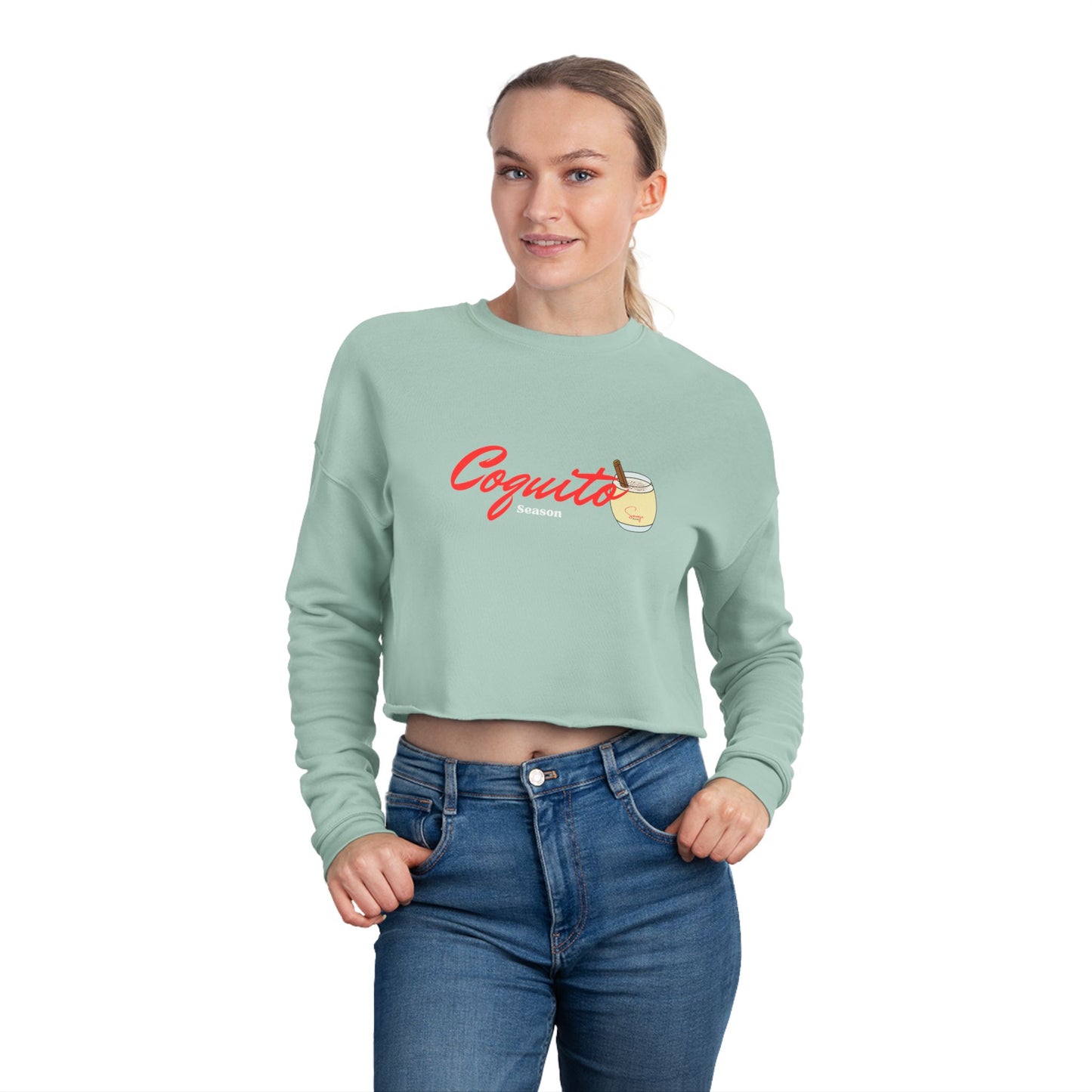 Coquito Season - Women's Cropped Sweatshirt