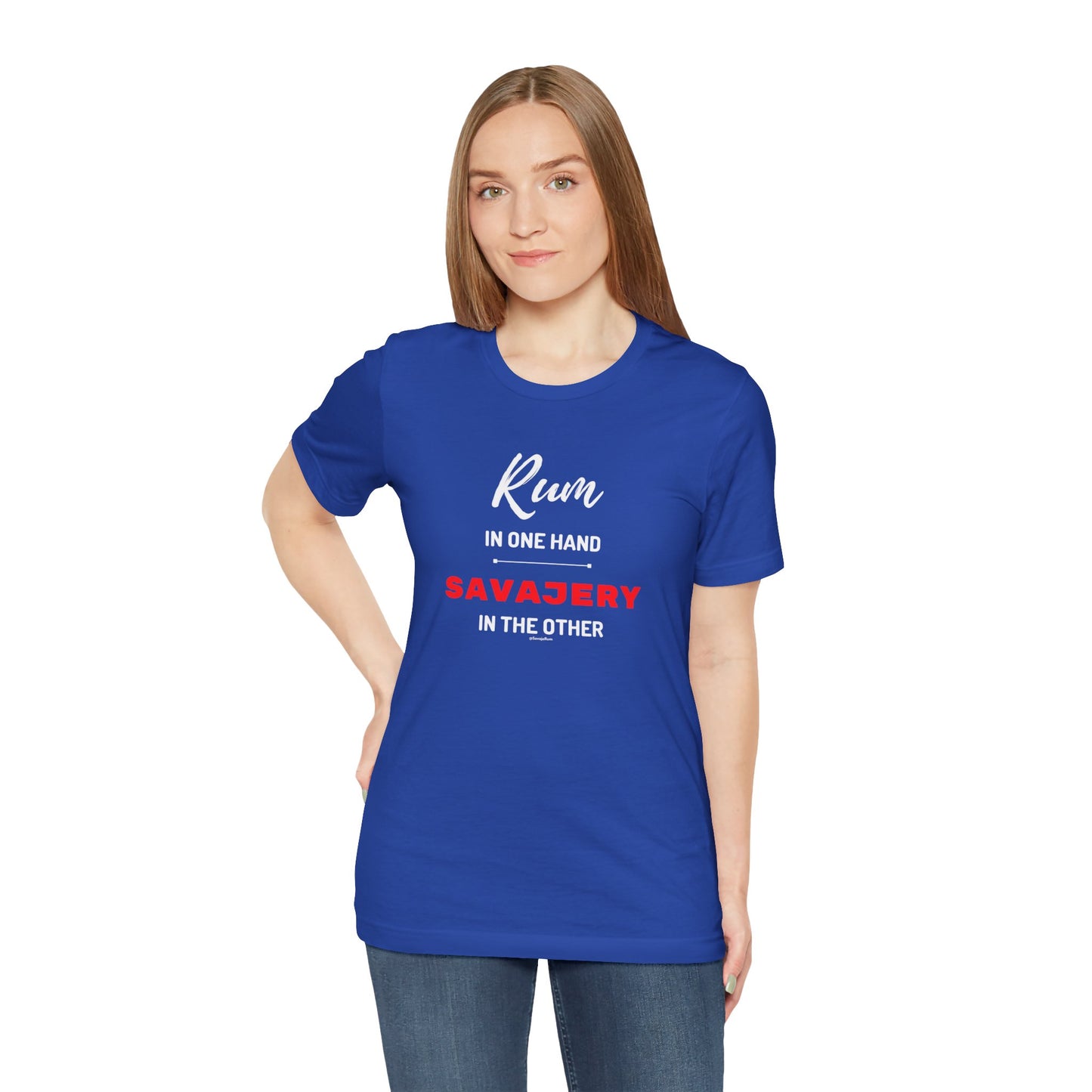 Savaje Rum 'Rum in One Hand, Savajery in the Other' T-Shirt