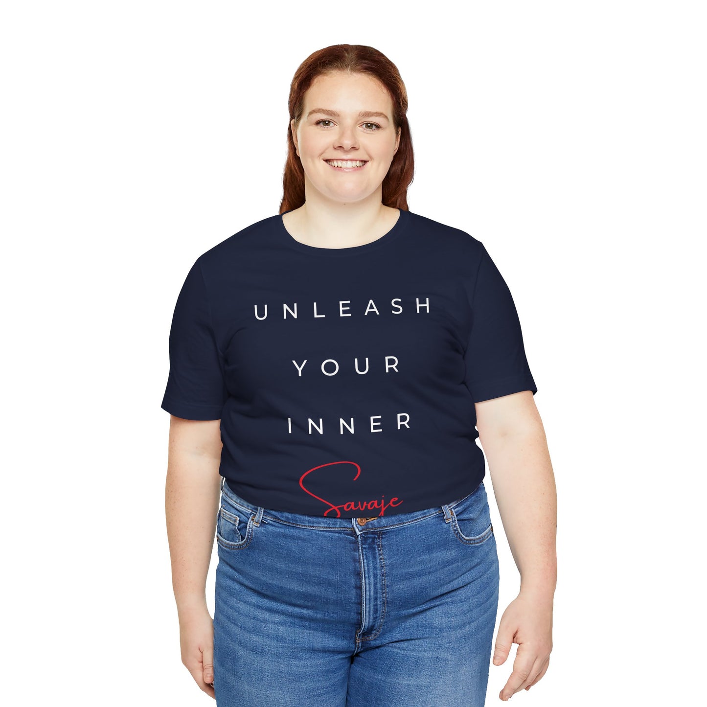 Unleash Your Inner Savage - Unisex Jersey Short Sleeve Tee