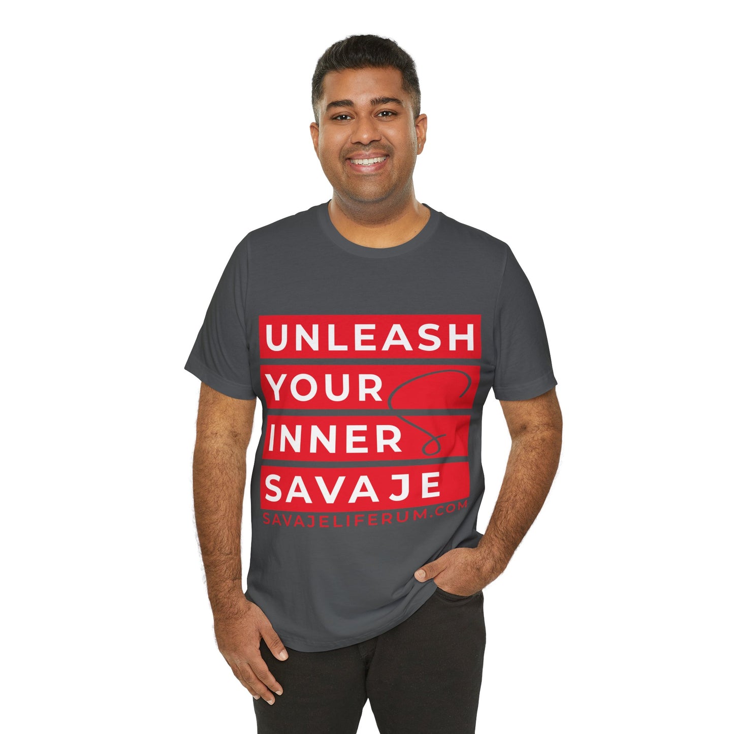 Unleash Your Inner Savage - Unisex Jersey Short Sleeve Tee