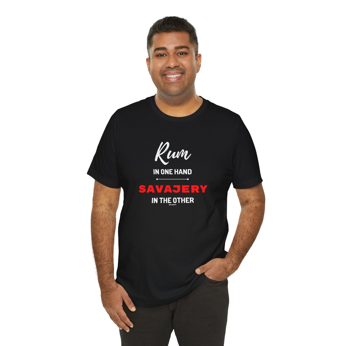 Savaje Rum 'Rum in One Hand, Savajery in the Other' T-Shirt