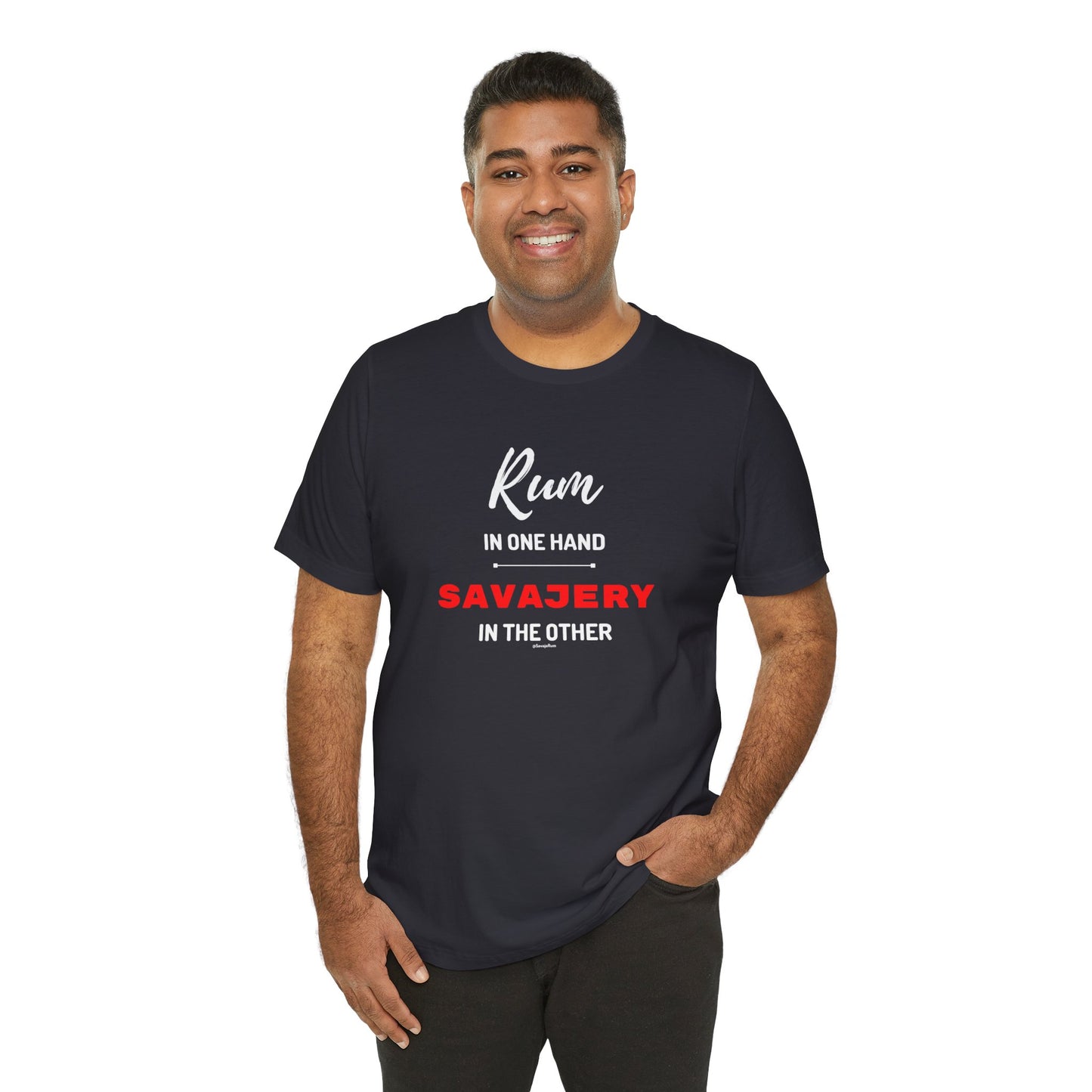 Savaje Rum 'Rum in One Hand, Savajery in the Other' T-Shirt