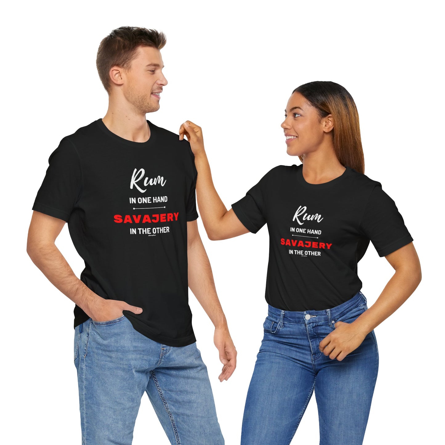 Savaje Rum 'Rum in One Hand, Savajery in the Other' T-Shirt