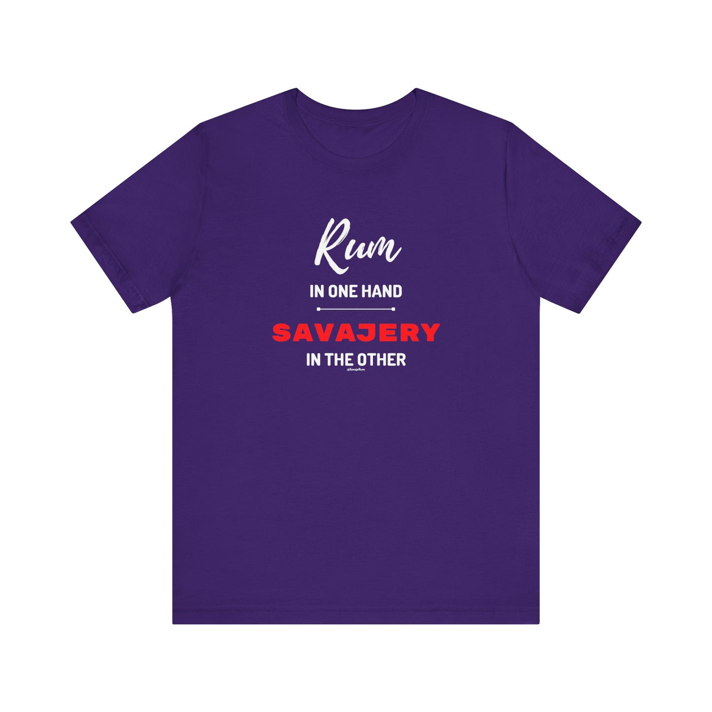 Savaje Rum 'Rum in One Hand, Savajery in the Other' T-Shirt