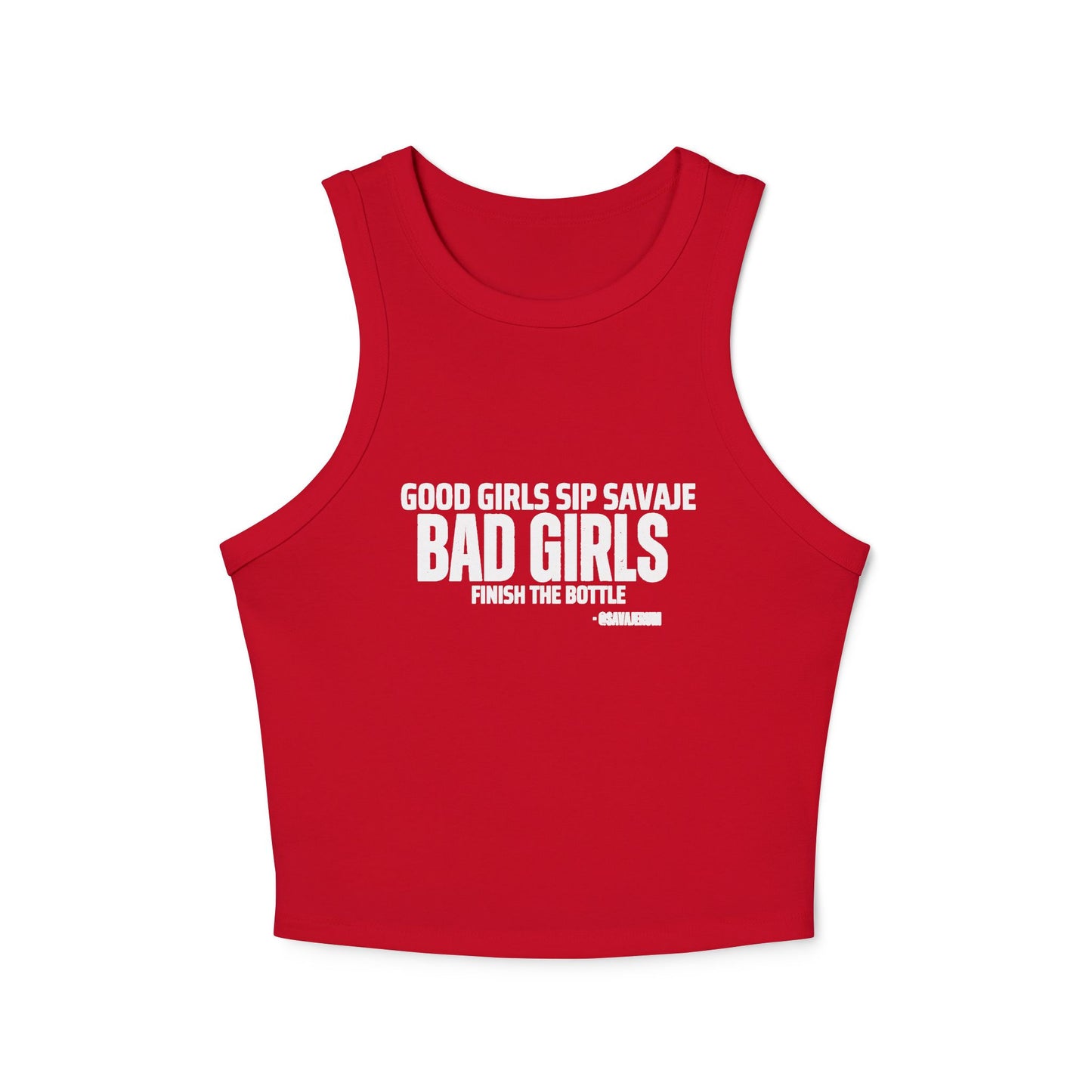 Good Girls Sip - Women's Micro Rib Racer Tank Top