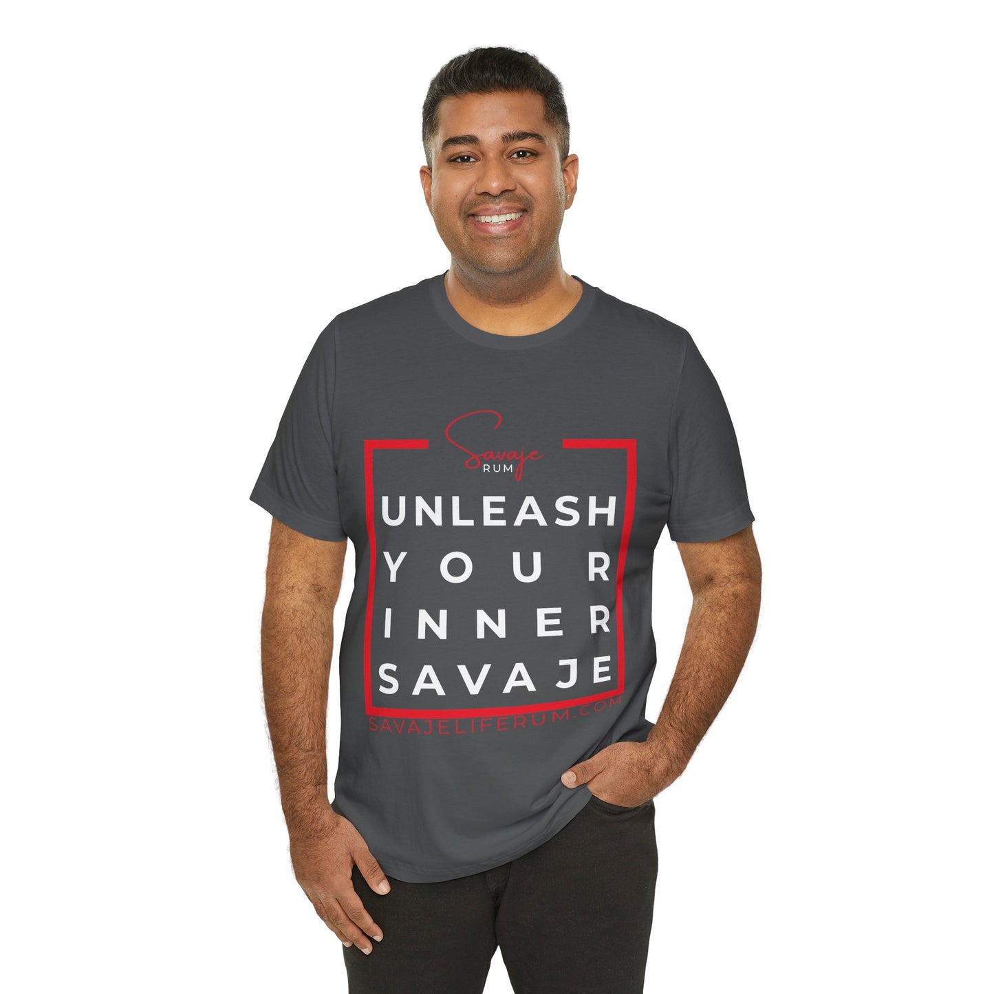 Unleash Your Inner Savage w/ Logo -  Unisex Jersey Short Sleeve Tee