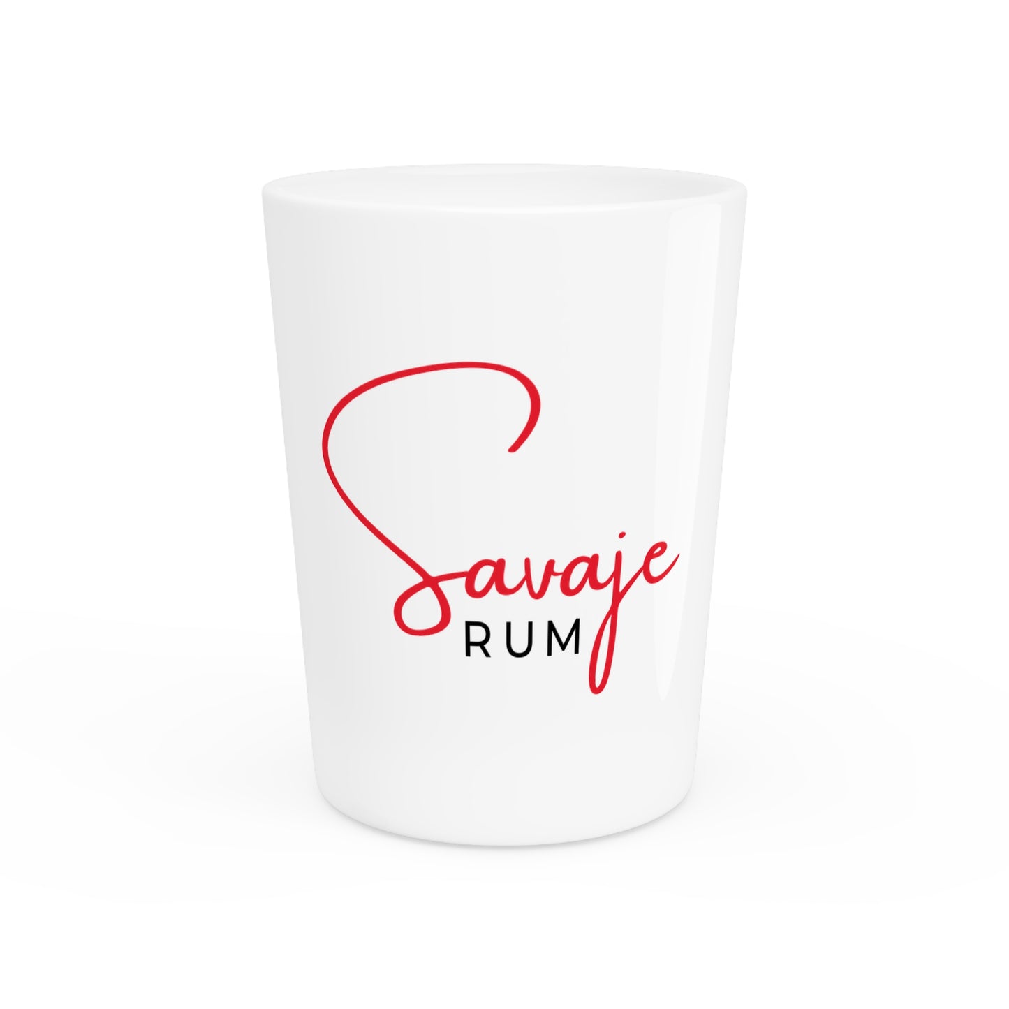 Savaje Rum Shot Glass - White