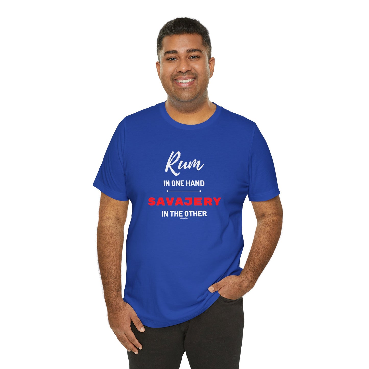 Savaje Rum 'Rum in One Hand, Savajery in the Other' T-Shirt