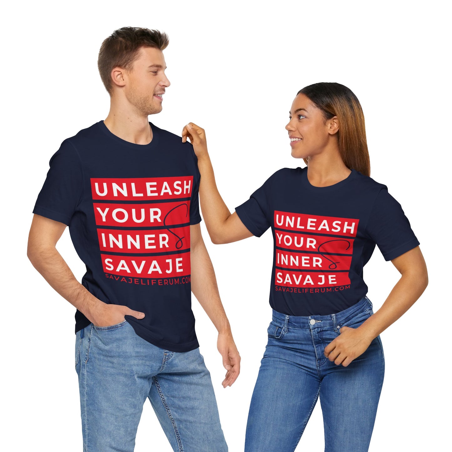 Unleash Your Inner Savage - Unisex Jersey Short Sleeve Tee