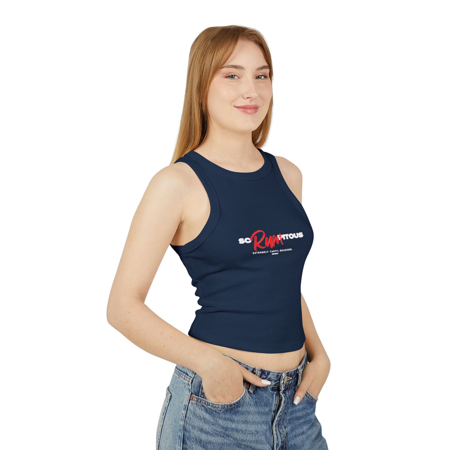 ScRUMptious - Women's Micro Rib Racer Tank Top