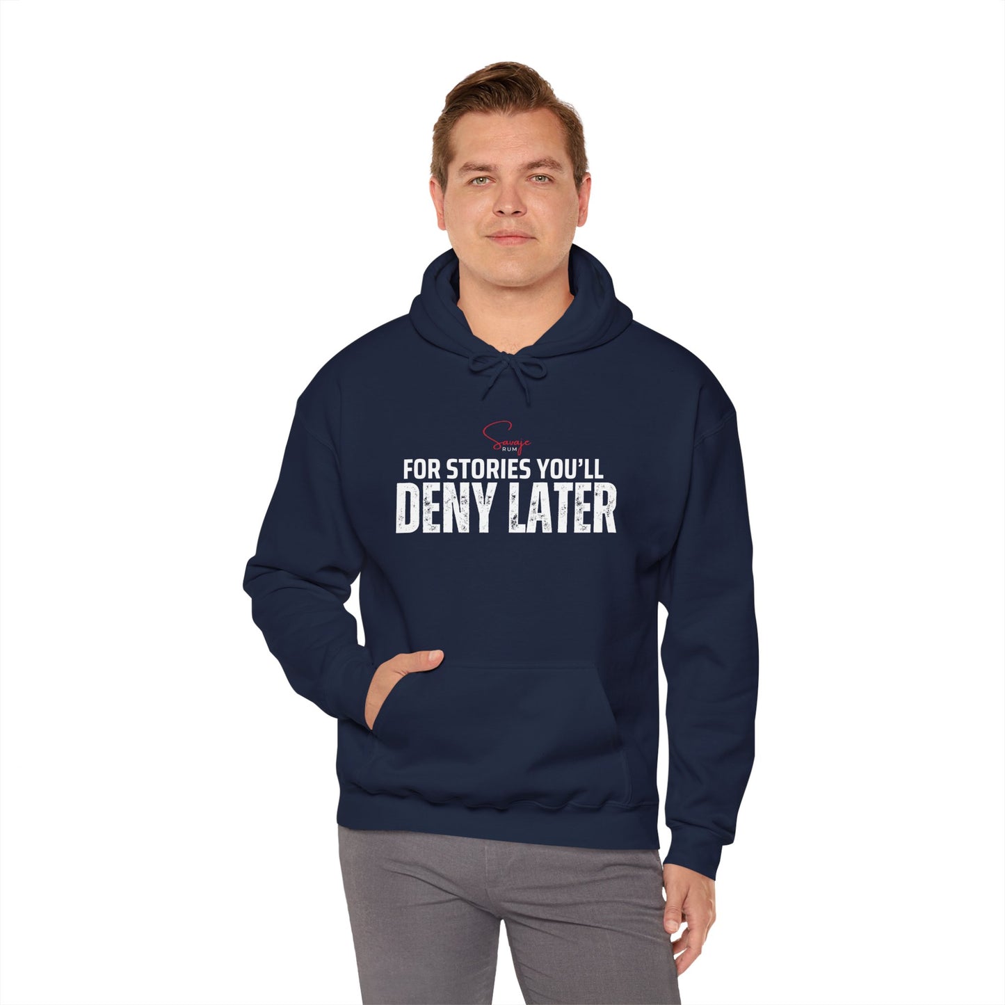 For Stories You'll Deny Later - Unisex Heavy Blend™ Hooded Sweatshirt