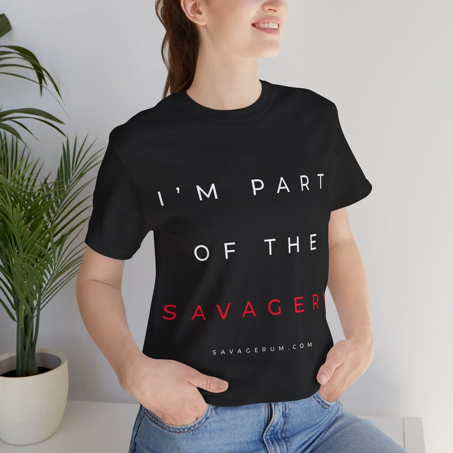 I'm Part of the Savagery - alternate - Unisex Jersey Short Sleeve Tee