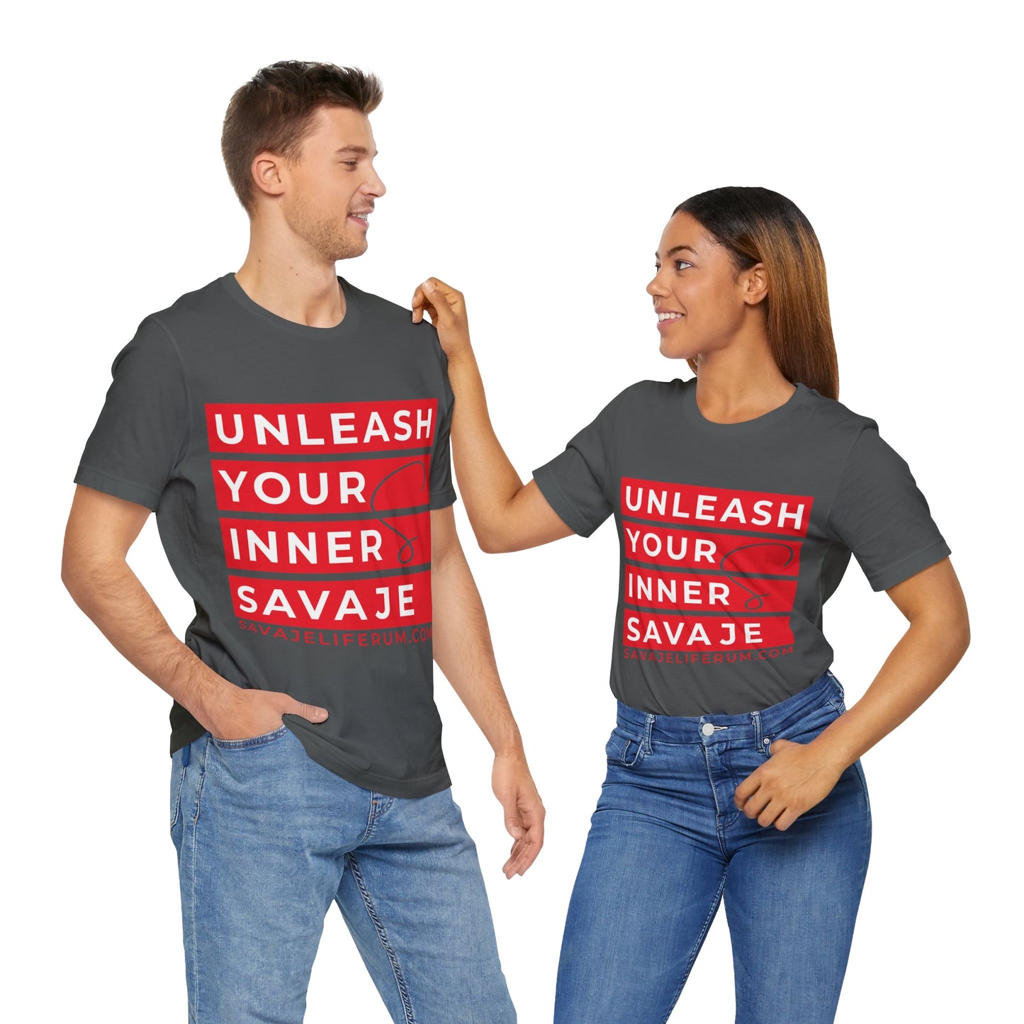 Unleash Your Inner Savage - Unisex Jersey Short Sleeve Tee