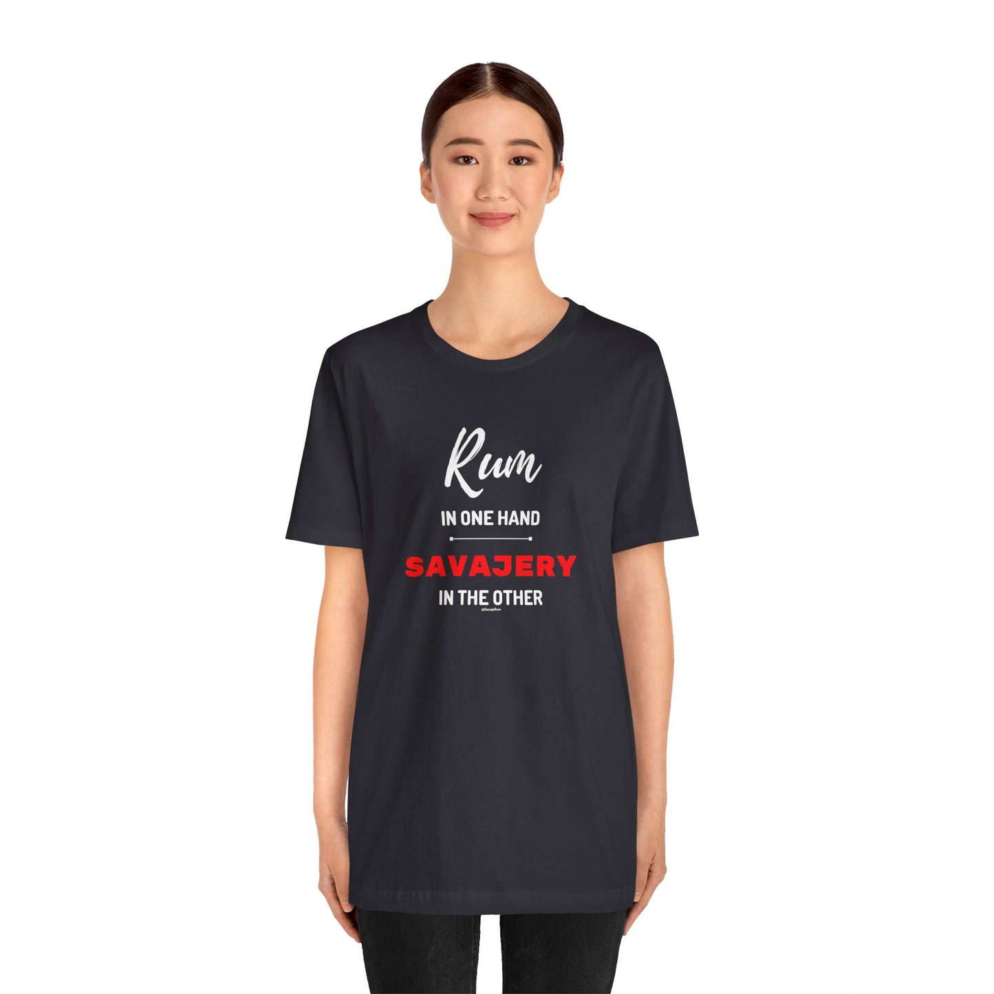 Savaje Rum 'Rum in One Hand, Savajery in the Other' T-Shirt