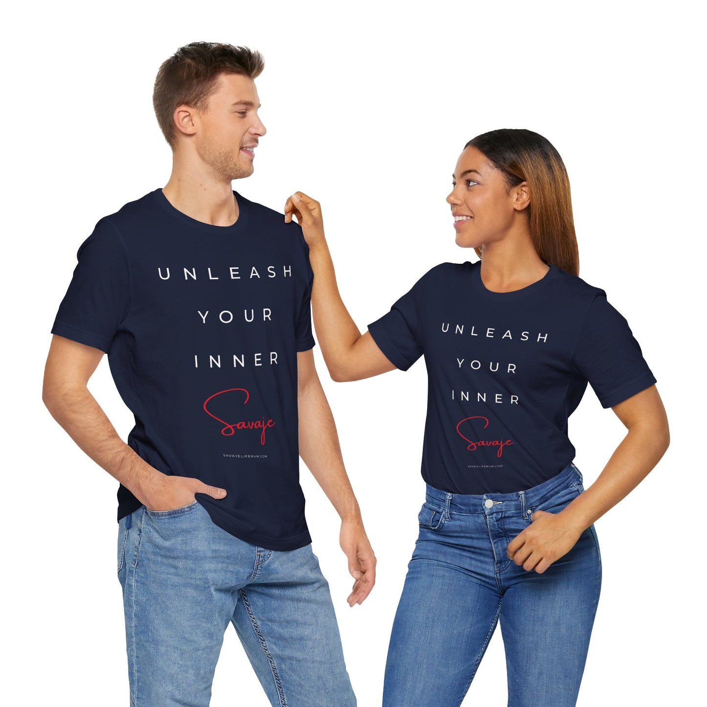 Unleash Your Inner Savage - Unisex Jersey Short Sleeve Tee