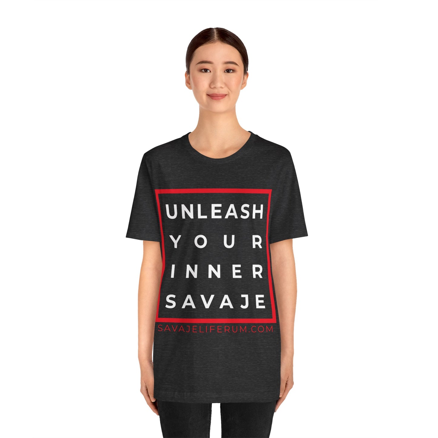 Unleash Your Inner Savage - Unisex Jersey Short Sleeve Tee