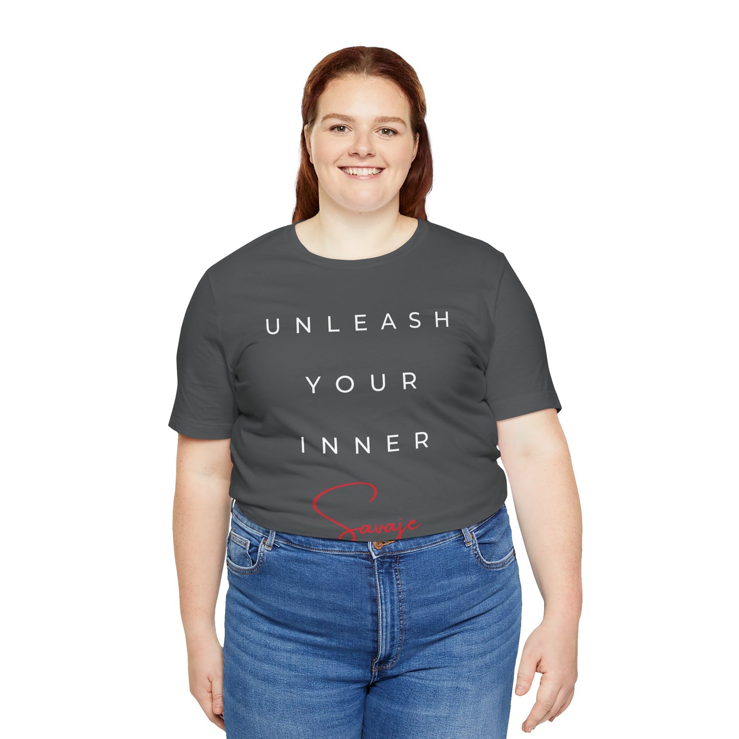 Unleash Your Inner Savage - Unisex Jersey Short Sleeve Tee